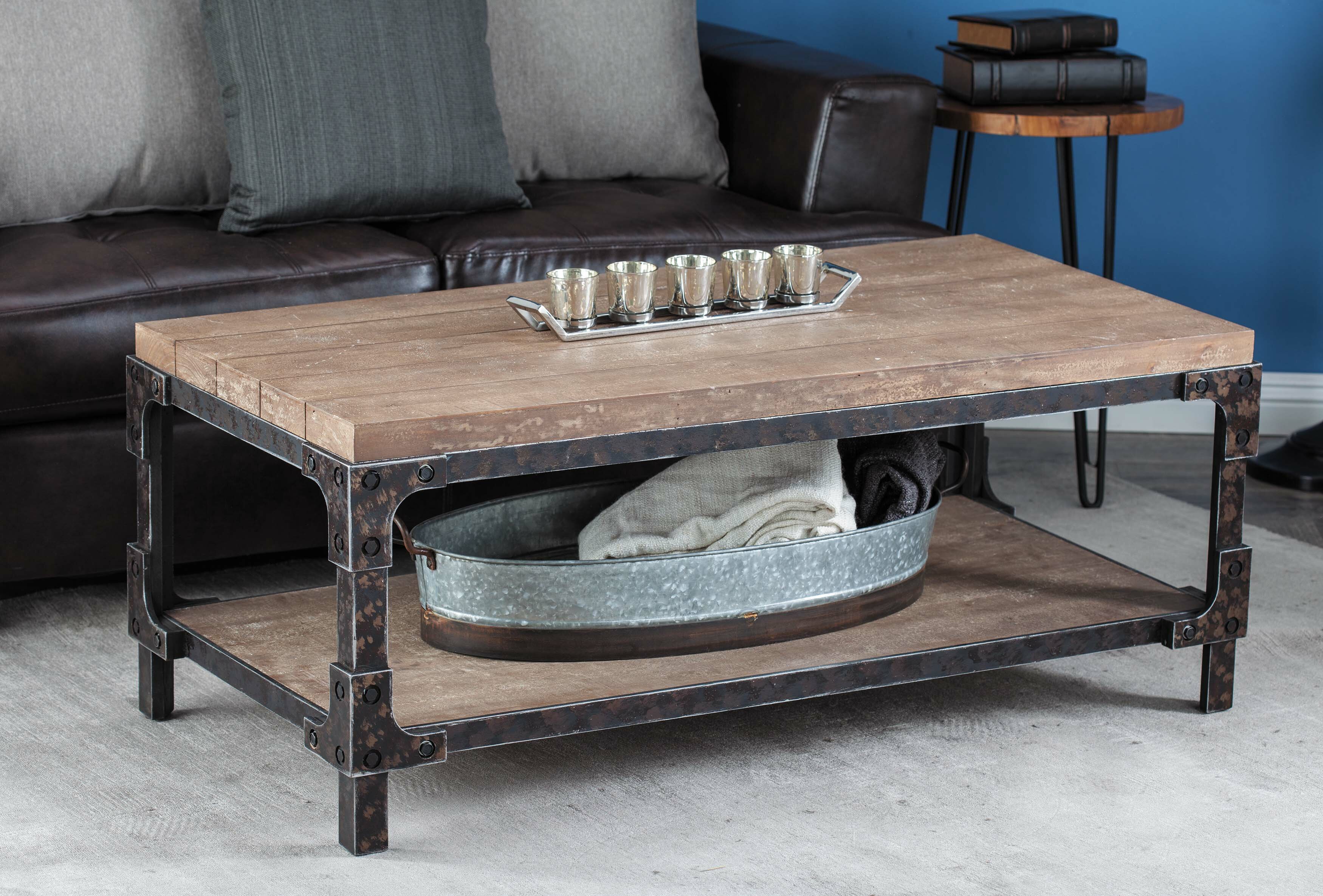 Williston Forge Fred Wood Coffee Table & Reviews | Wayfair